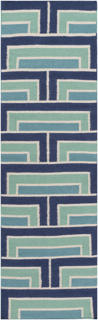 Surya Paddington PDG-2037 Teal Area Rug by Florence Broadhurst 2'6'' x 8' Runner