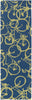 Surya Pandemonium PDM-1001 Cobalt Area Rug by Mike Farrell 2'6'' x 8' Runner