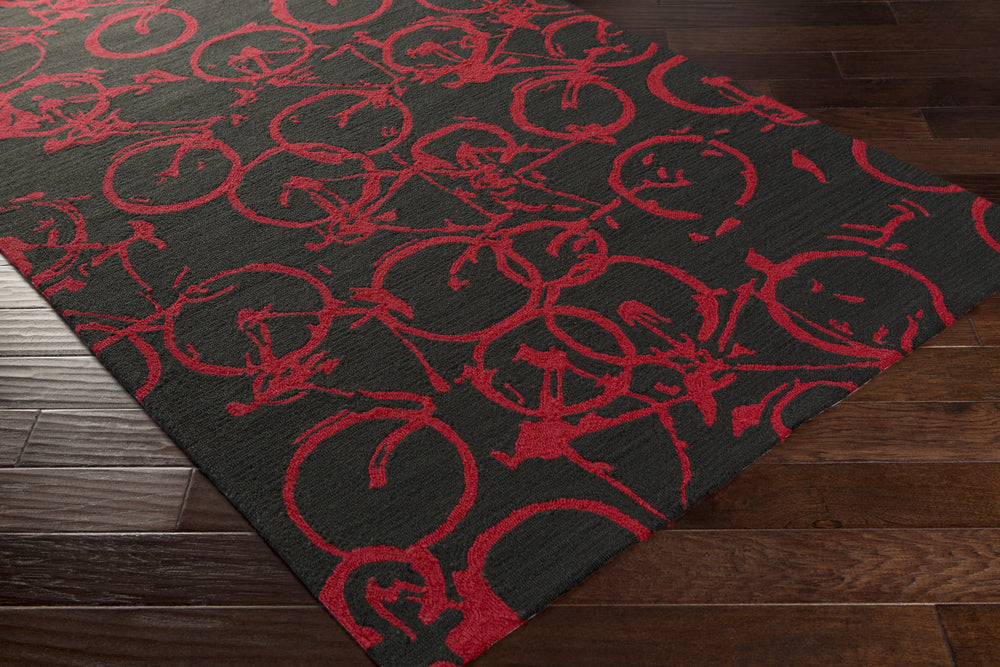 Surya Pandemonium PDM-1003 Area Rug by Mike Farrell 5x8 Corner Feature
