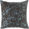 Surya Pedal Power Bold Bicycles PDP-001 Pillow by Mike Farrell 22 X 22 X 5 Down filled