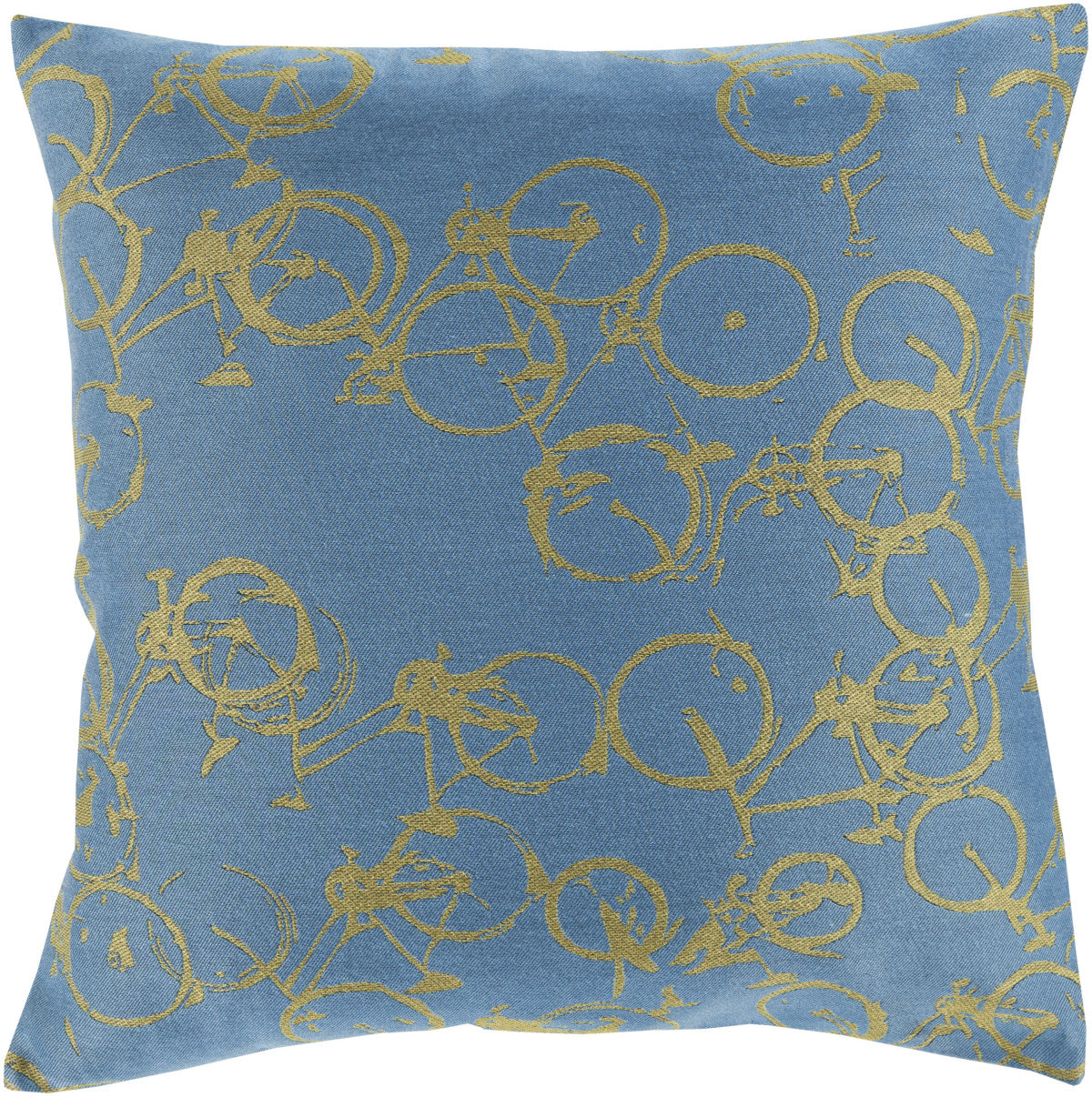 Surya Pedal Power Bold Bicycles PDP-004 Pillow by Mike Farrell main image