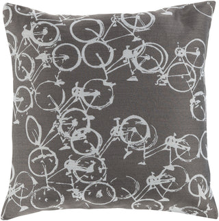 Surya Pedal Power Bold Bicycles PDP-005 Pillow by Mike Farrell 13 X 19 X 4 Down filled