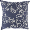 Surya Pedal Power Bold Bicycles PDP-007 Pillow by Mike Farrell 20 X 20 X 5 Poly filled