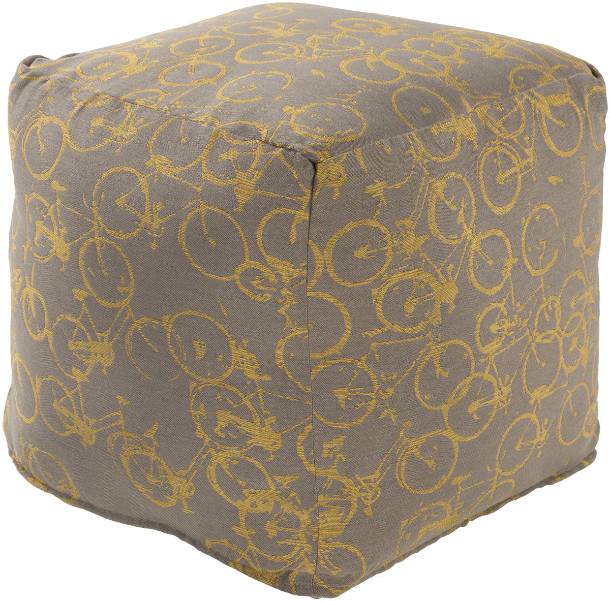 Surya Peddle Power PDPF-002 Neutral Pouf by Mike Farrell