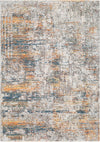 Surya Presidential PDT-2305 Bright Blue Burnt Orange Peach Pale Medium Gray Charcoal White Butter Lime Area Rug main image
