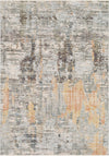 Surya Presidential PDT-2306 Lime Peach Burnt Orange Pale Blue Bright White Butter Medium Gray Charcoal Area Rug main image