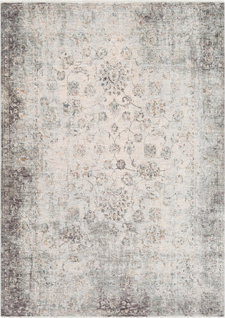 Surya Presidential PDT-2310 Medium Gray White Butter Pale Blue Bright Charcoal Lime Peach Burnt Orange Area Rug main image