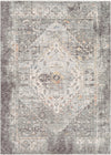Surya Presidential PDT-2311 Medium Gray Charcoal White Butter Pale Blue Bright Lime Peach Burnt Orange Area Rug main image