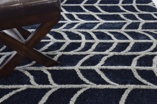 Dalyn Pesario PE2 Navy Area Rug Detail Image