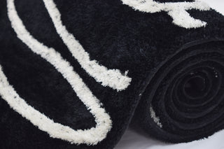 Dalyn Pesario PE3 Black Area Rug Detail Image