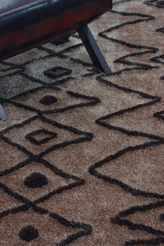 Dalyn Pesario PE5 Mocha Area Rug Detail Image