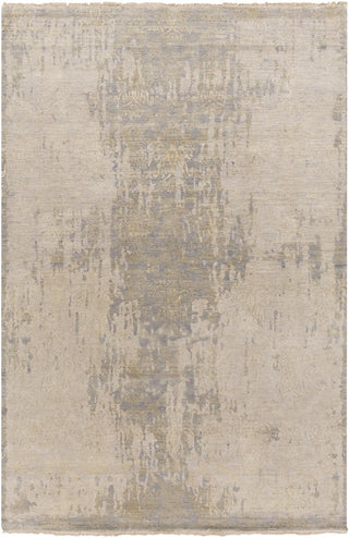 Surya Pearl PEA-4001 Light Gray Hand Knotted Area Rug 6' X 9'