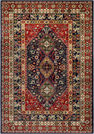 Surya Perseus PEE-1002 Red/Blue Area Rug 5' X 7'6''