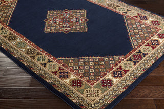 Surya Perseus PEE-1009 Blue/Yellow Area Rug Closeup