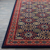 Surya Perseus PEE-1011 Navy Dark Red Camel Butter Burnt Orange Area Rug Detail Image