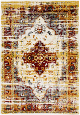 Surya Pepin PEI-1001 Grey/Red Area Rug 5'3'' X 7'6''