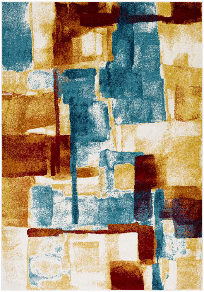 Surya Pepin PEI-1021 Yellow/Blue Area Rug main image