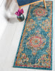 Unique Loom Penrose T-CRTN1 Blue Area Rug Runner Lifestyle Image