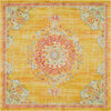 Unique Loom Penrose T-CRTN1 Gold Area Rug Square Top-down Image