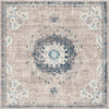 Unique Loom Penrose T-CRTN1 Gray Area Rug Square Top-down Image