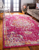 Unique Loom Penrose T-CRTN1 Magenta Area Rug Rectangle Lifestyle Image Feature