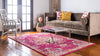 Unique Loom Penrose T-CRTN1 Magenta Area Rug Rectangle Lifestyle Image