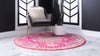 Unique Loom Penrose T-CRTN1 Magenta Area Rug Round Lifestyle Image