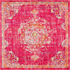 Unique Loom Penrose T-CRTN1 Magenta Area Rug Square Top-down Image