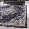 Unique Loom Penrose T-CRTN1 Navy Blue Area Rug Square Lifestyle Image