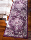 Unique Loom Penrose T-CRTN1 Purple Area Rug Runner Lifestyle Image