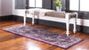 Unique Loom Penrose T-CRTN1 Purple Area Rug Runner Lifestyle Image