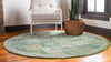 Unique Loom Penrose T-CRTN2 Green Area Rug Round Lifestyle Image