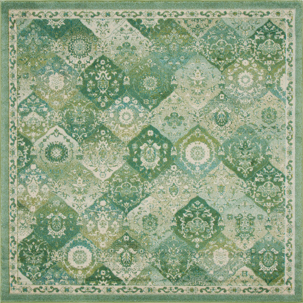 Unique Loom Penrose T-CRTN2 Green Area Rug – Incredible Rugs and Decor