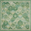 Unique Loom Penrose T-CRTN2 Green Area Rug Square Top-down Image