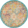 Unique Loom Penrose T-CRTN2 Multi Area Rug Round Top-down Image
