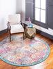 Unique Loom Penrose T-CRTN2 Multi Area Rug Round Lifestyle Image