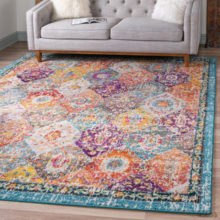 Unique Loom Penrose T-CRTN2 Multi Area Rug Square Lifestyle Image