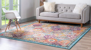 Unique Loom Penrose T-CRTN2 Multi Area Rug Square Lifestyle Image