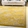 Unique Loom Penrose T-CRTN2 Yellow Area Rug Square Lifestyle Image