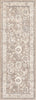Unique Loom Penrose T-CRTN3 Beige Brown Area Rug Runner Top-down Image
