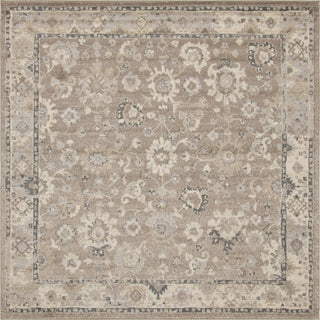 Unique Loom Penrose T-CRTN3 Beige Brown Area Rug Square Top-down Image