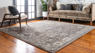 Unique Loom Penrose T-CRTN3 Beige Brown Area Rug Square Lifestyle Image