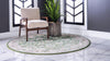 Unique Loom Penrose T-CRTN3 Green Area Rug Round Lifestyle Image