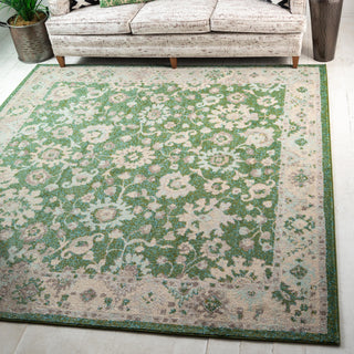 Unique Loom Penrose T-CRTN3 Green Area Rug Square Lifestyle Image