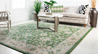 Unique Loom Penrose T-CRTN3 Green Area Rug Square Lifestyle Image