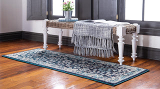 Unique Loom Penrose T-CRTN3 Navy Blue Area Rug Runner Lifestyle Image