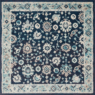 Unique Loom Penrose T-CRTN3 Navy Blue Area Rug Square Top-down Image