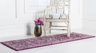 Unique Loom Penrose T-CRTN3 Purple Area Rug Runner Lifestyle Image