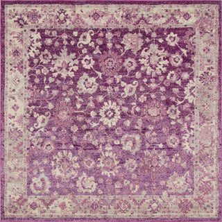 Unique Loom Penrose T-CRTN3 Purple Area Rug Square Top-down Image