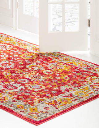 Unique Loom Penrose T-CRTN3 Rust Red Area Rug Rectangle Lifestyle Image